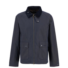 Barbour Bedale Short Waxed Jacket Navy - Parasol Store