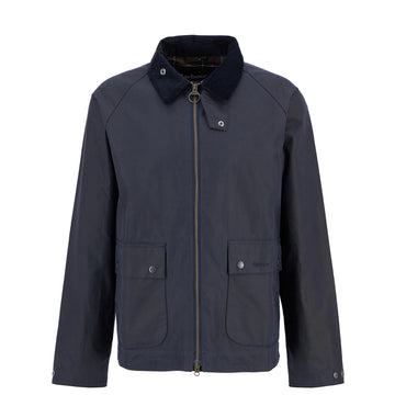 Barbour Bedale Short Waxed Jacket Navy - Parasol Store