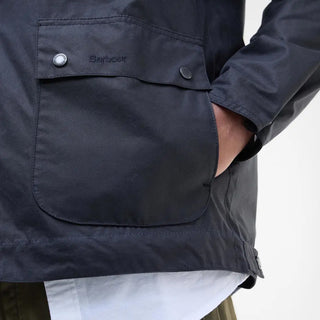 Barbour Bedale Short Waxed Jacket Navy