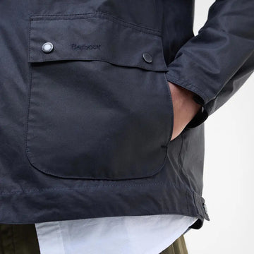 Barbour Bedale Short Waxed Jacket Navy