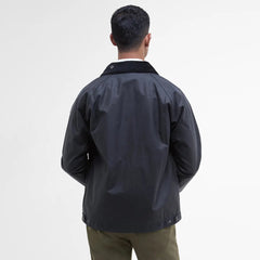 Barbour Bedale Short Waxed Jacket Navy - Parasol Store