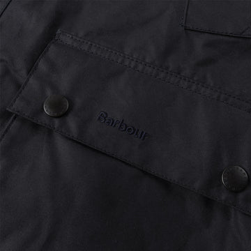 Barbour Bedale Short Waxed Jacket Navy - Parasol Store