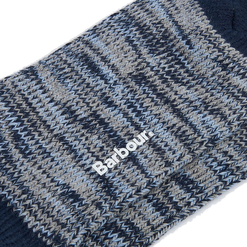 Barbour Bedrock Boot Sock Navy Mix - Parasol Store