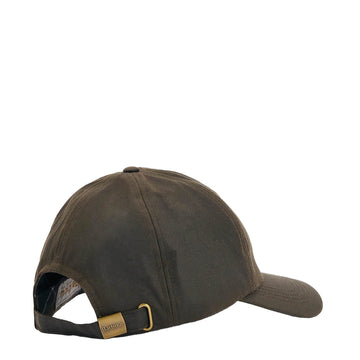 Barbour Belsay Wax Sports Cap Olive - Parasol Store
