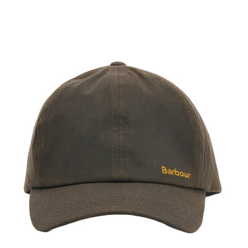 Barbour Belsay Wax Sports Cap Olive - Parasol Store