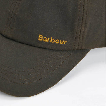 Barbour Belsay Wax Sports Cap Olive - Parasol Store
