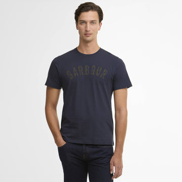 Barbour Berwick Tartan T-Shirt Navy