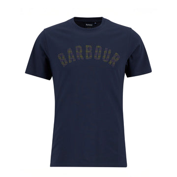 Barbour Berwick Tartan T-Shirt Navy