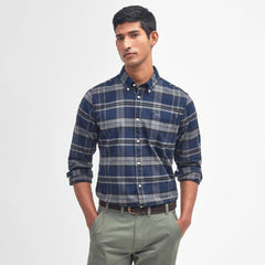 Barbour Betsom Tailored Checked Shirt Grey Marl - Parasol Store
