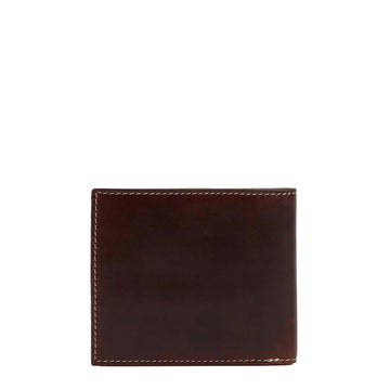 Barbour Bilton Leather Wallet Burnt Chocolate Brown