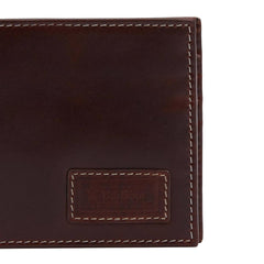 Barbour Bilton Leather Wallet Burnt Chocolate Brown - Parasol Store