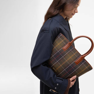 Barbour Birch Tartan Tote Bag Classic Tartan - Parasol Store