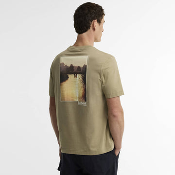 Barbour Birchcliffe Relaxed Graphic T-Shirt Mushroom