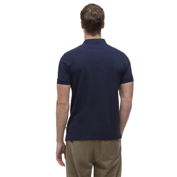 Barbour Blaine Polo Shirt Navy/Pine - Parasol Store