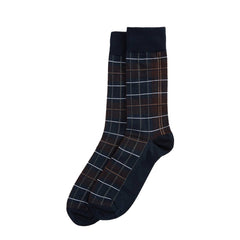 Barbour Blyth Socks Midnight Oak Tartan - Parasol Store