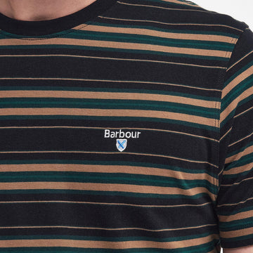 Barbour Boldron Stripe T-Shirt Black - Parasol Store