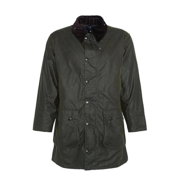 Barbour Border Waxed Jacket Archive Olive