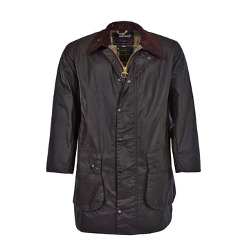 Barbour Border Waxed Jacket Sage - Parasol Store
