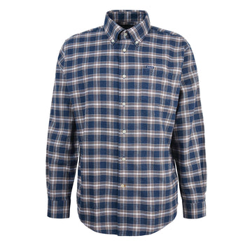 Barbour Bowburn Regular Checked Shirt Navy Marl - Parasol Store