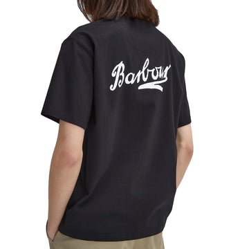 Barbour Bowery Oversized Graphic T-Shirt Black - Parasol Store