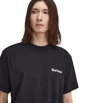 Barbour Bowery Oversized Graphic T-Shirt Black - Parasol Store