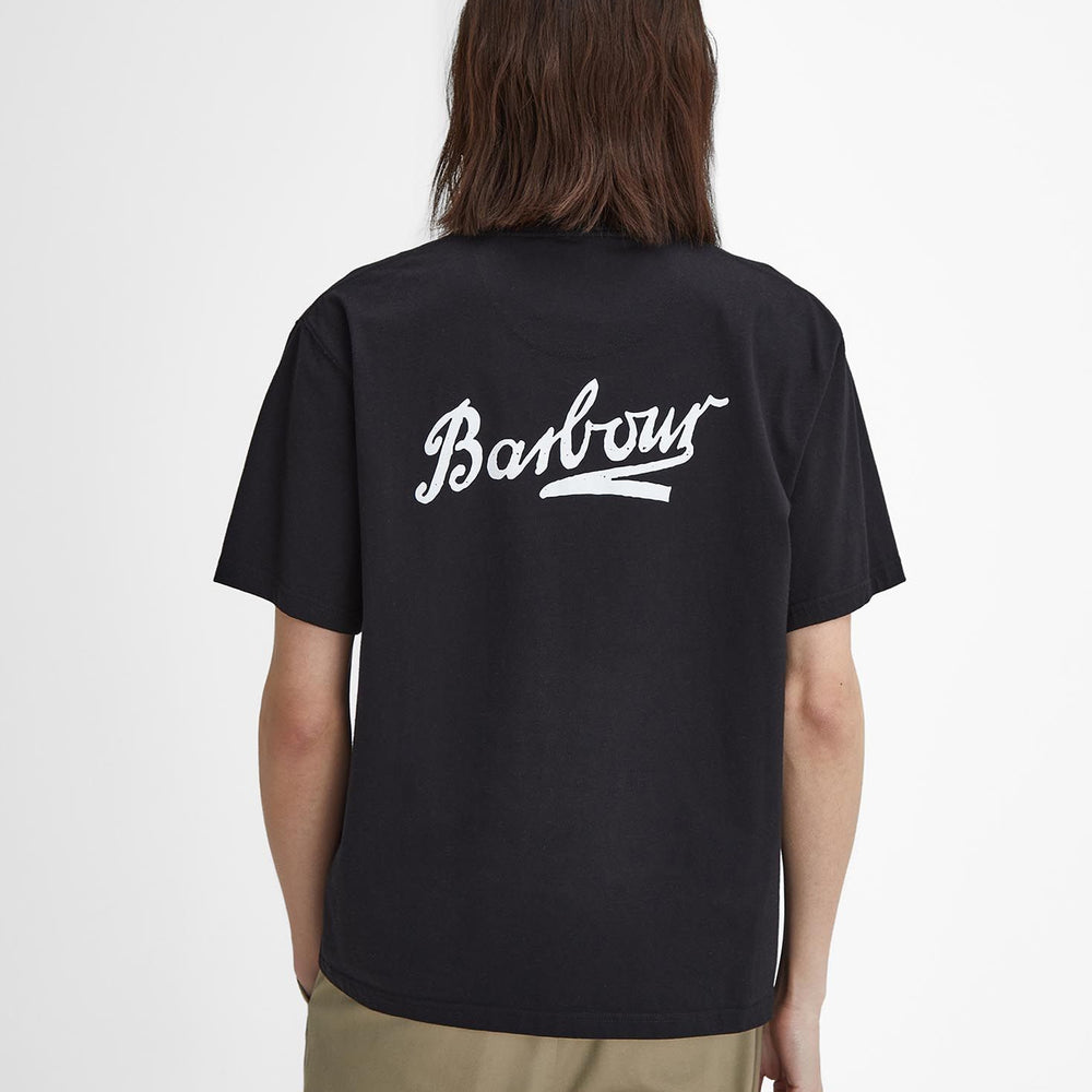 Barbour Bowery Oversized Graphic T-Shirt Black - Parasol Store