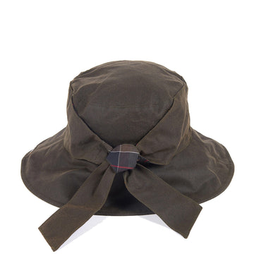 Barbour Brambling Wax Hat Olive - Parasol Store