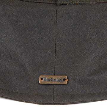 Barbour Brambling Wax Hat Olive - Parasol Store