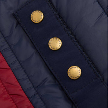 Barbour Brampton Quilted Dog Coat Red/Navy - Parasol Store
