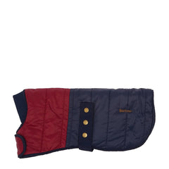 Barbour Brampton Quilted Dog Coat Red/Navy - Parasol Store