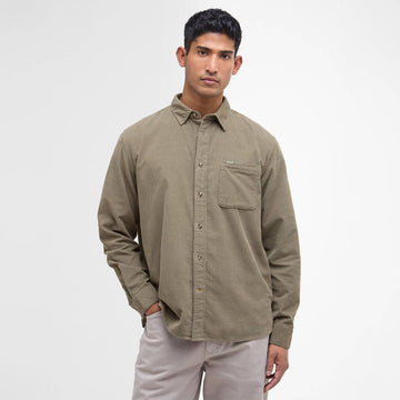 Barbour Bramside Relaxed Cord Shirt Olive - Parasol Store