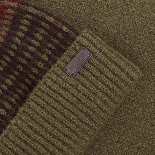 Barbour Branton Beanie & Scarf Gift Set Army Green - Parasol Store