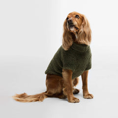 Barbour Brindle Fleece Dog Jumper Olive