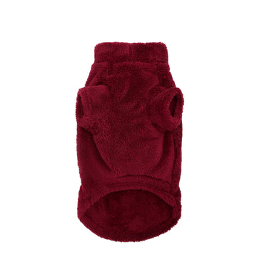 Barbour Brindle Fleece Dog Jumper Red