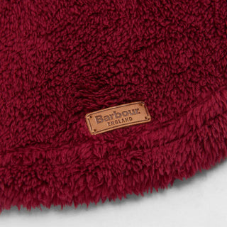 Barbour Brindle Fleece Dog Jumper Red