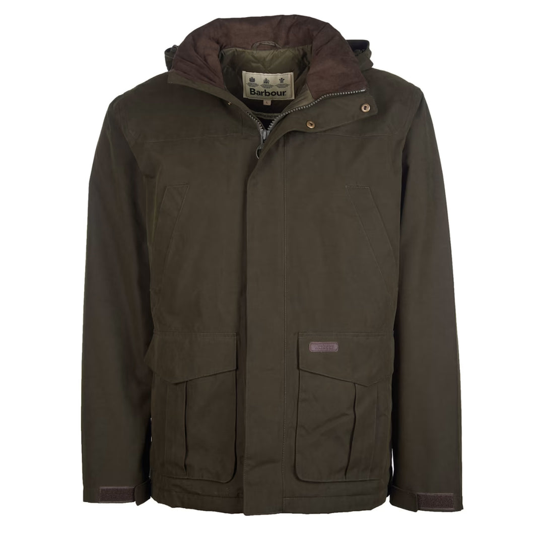 Barbour Brockstone Jacket Dark Olive - Parasol Store