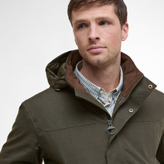 Barbour Brockstone Jacket Dark Olive - Parasol Store