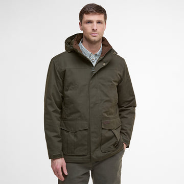 Barbour Brockstone Jacket Dark Olive - Parasol Store