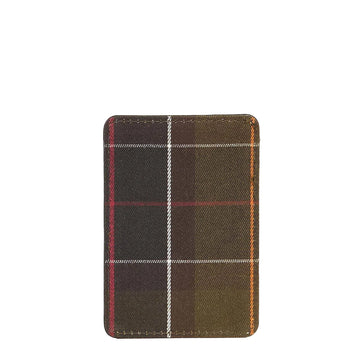 Barbour Brunton Leather Card Holder Dark Olive