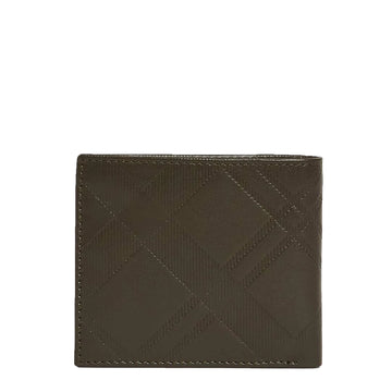 Barbour Brunton Leather Wallet Dark Olive