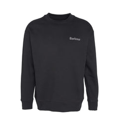 Barbour Brushed Nicholas OS Crew Neck Sweatshirt Black