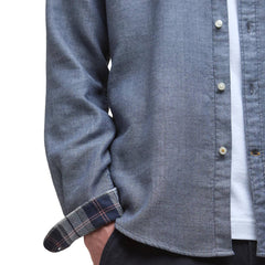 Barbour Buckley Tailored L/S Shirt Dark Navy - Parasol Store