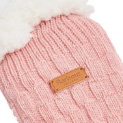Barbour Cable Knit Lounge Socks Dusty Pink - Parasol Store