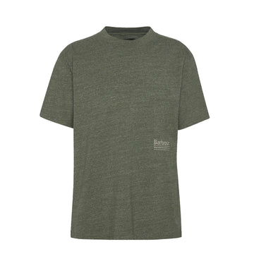 Barbour Calton Linen Blend Fit T-Shirt Burnt Olive