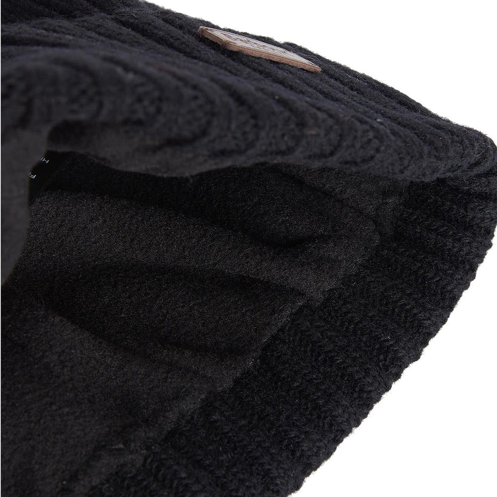 Barbour Carlton Beanie Hat Black - Parasol Store