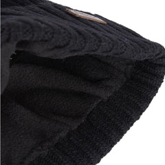 Barbour Carlton Beanie Hat Black - Parasol Store