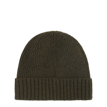 Barbour Carlton Beanie Hat Dark Green