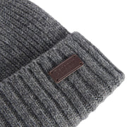 Barbour Carlton Beanie Hat Grey - Parasol Store