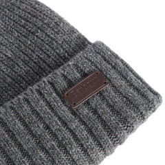 Barbour Carlton Beanie Hat Grey - Parasol Store