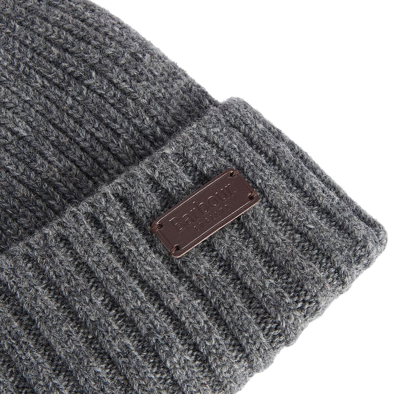 Barbour Carlton Beanie Hat Grey - Parasol Store